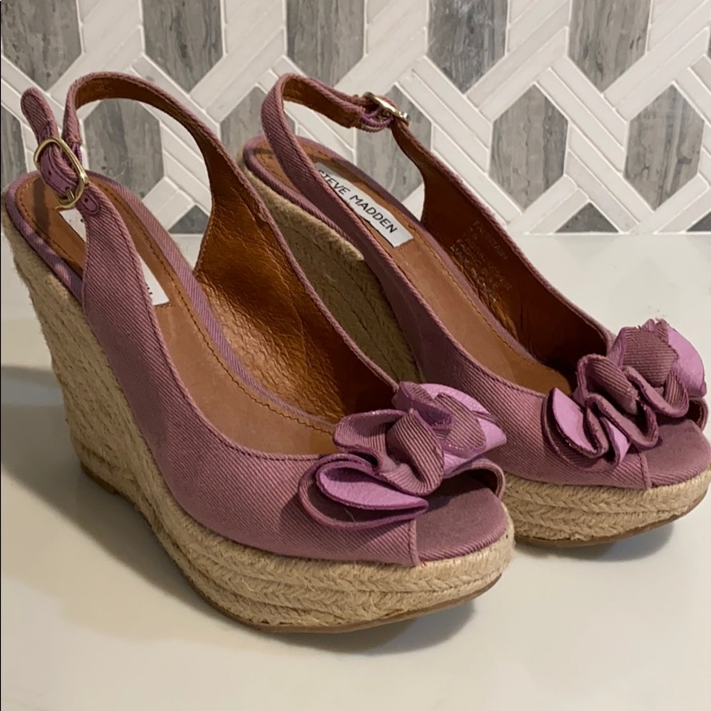Steve Madden Fauntain Purple Espadrilles